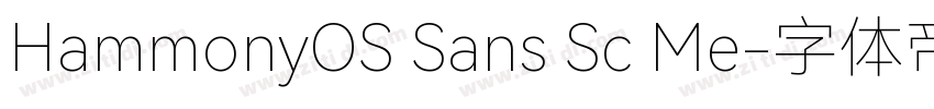 HammonyOS Sans Sc Me字体转换
